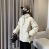 Padded Jacket Women's Short Thick Hooded Padded Jacket Women's Winter Loose Large Size Jacket Padded Jacket