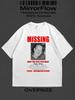 Y2K Zxc Drain Style Print T-shirt