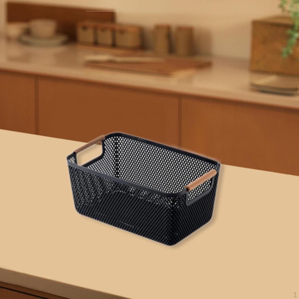 Hollow Storage Basket Sundries Multiuse Decoration Desktop Organizer Bin for Bathroom