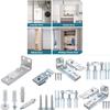 Folding Door Hardware Set With Metal Top Rollers For Home Renovation