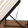 Ottoman Bed Frame with Storage Light Gray 100 X 200 Cm Fabric