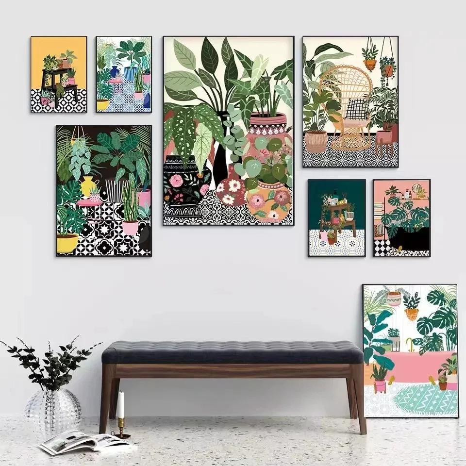 Petite Décoration Intérieure Fraîche de Niche Art Minimaliste Impression d'Art Mural Peinture sur Toile Affiches pour Salon Décoration Intérieure Moderne