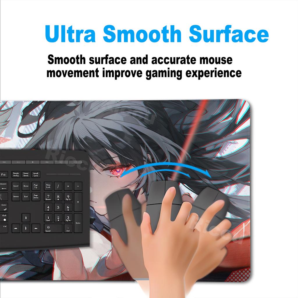 Anime Girl Chisa Mouse Pads Game Wuthering Waves Pattern Carpet PC Gaming Accessories PC Nonslip Desk Mat Extended Rubber Carpet