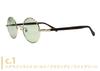 [John Lennon] John Lennon JL-554 Sunglasses, Round, Combination, Retro, Antique, Men's & Women's, UV Protection, Size 44 (c.1 Hairline Light