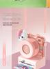 Portable Retro Camera Fan with USB Rechargeable Battery and Lanyard