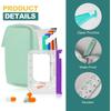 Large 7-Day Waterproof Pill Organizer with Color-Coded L-Size Zippered Pouches for Weekly Medication Storage