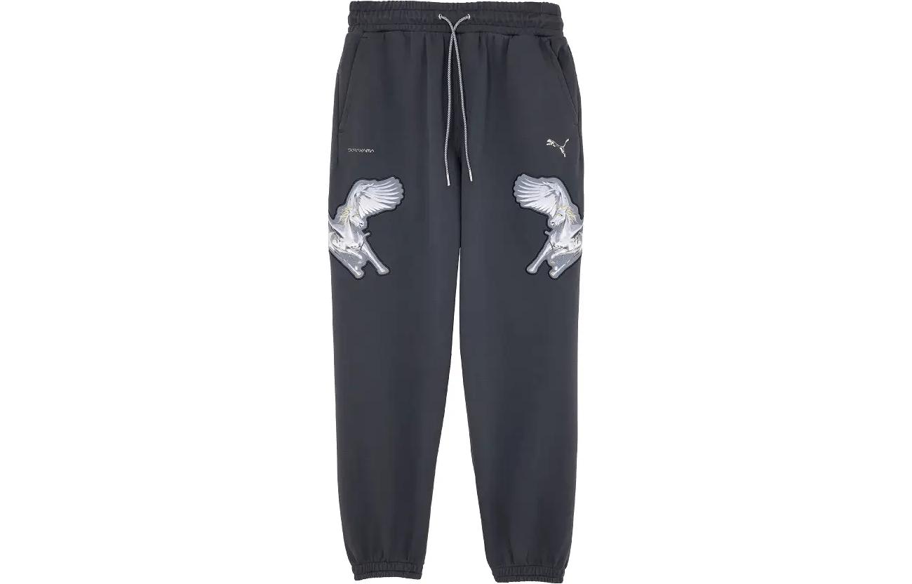 PUMA X KANGSHANJI Collaboration Knitted Sweatpants Unisex Black 622611-17 S