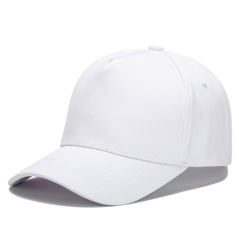 Pure Cotton Five-Panel Baseball Cap with Logo Embroidery, Breathable Sun Protection for Volunteer Activities