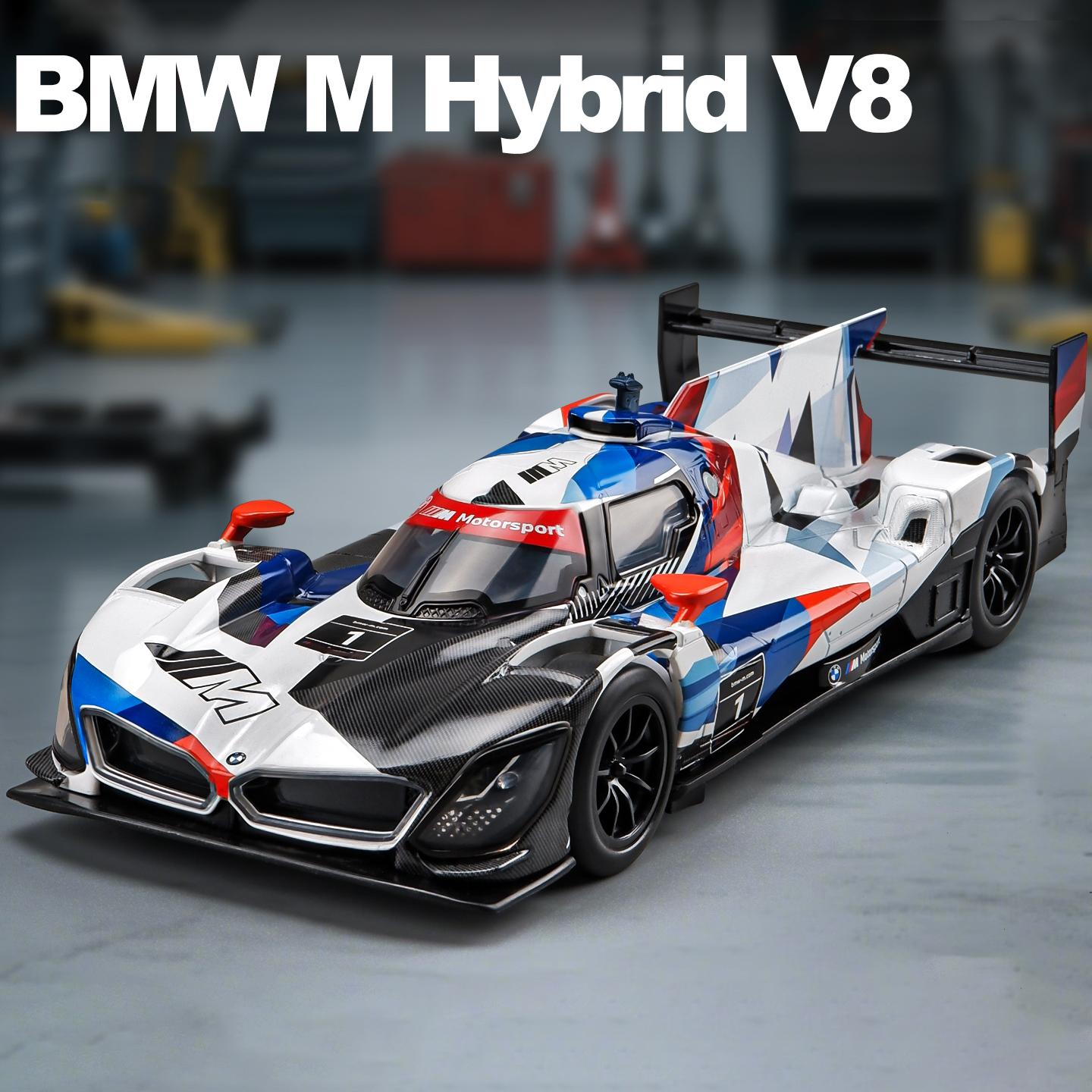 

1:24 BMW M Hybrid V8 Super Racing Alloy Car Model Sound and Light Children s Toy Collectibles Birthday gift