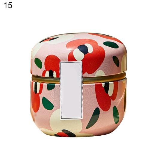 Tea Holding Jar Wide Application Bright-colored Multicolor Attractive Sturdy Anti-cracking Chocolate Can for Home