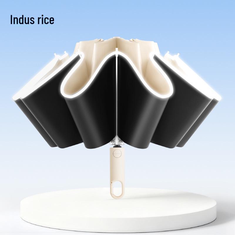 Sun & Rain 16-Rib Reverse Windproof UV Protection Umbrella