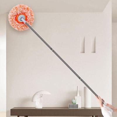 Cleaning Mop with Long Extended Handle Freely Retractable 360-degree Rotatable Adjustable Dry Wet Use Bathroom