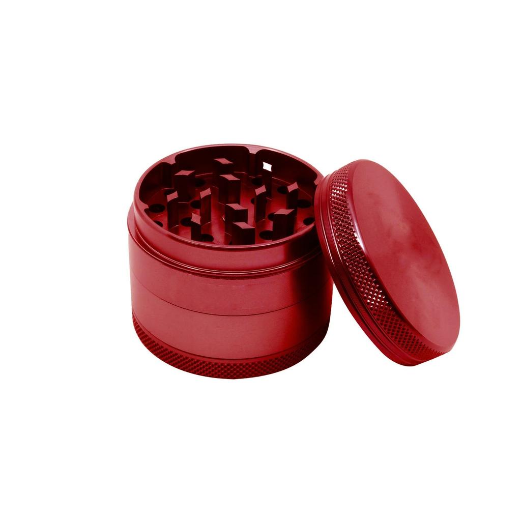 Aluminum Grinder, 4-Piece Herb Grinder, Crusher Set For Dried Herbs, Flowers, Spices With Compartment And Scraper
