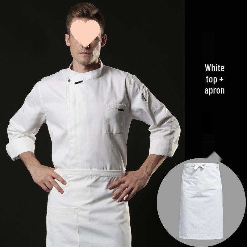Chef Workwear Cotton Long/Short Sleeve Plus Size for Autumn/Winter Kitchen, Restaurant & Hotel.