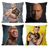 The Rock Face America Dwayne Johnson Cushion Cover Pattern Printed Pillowcase For Living Room Sofa Cushion Cover & Bedroom Decor