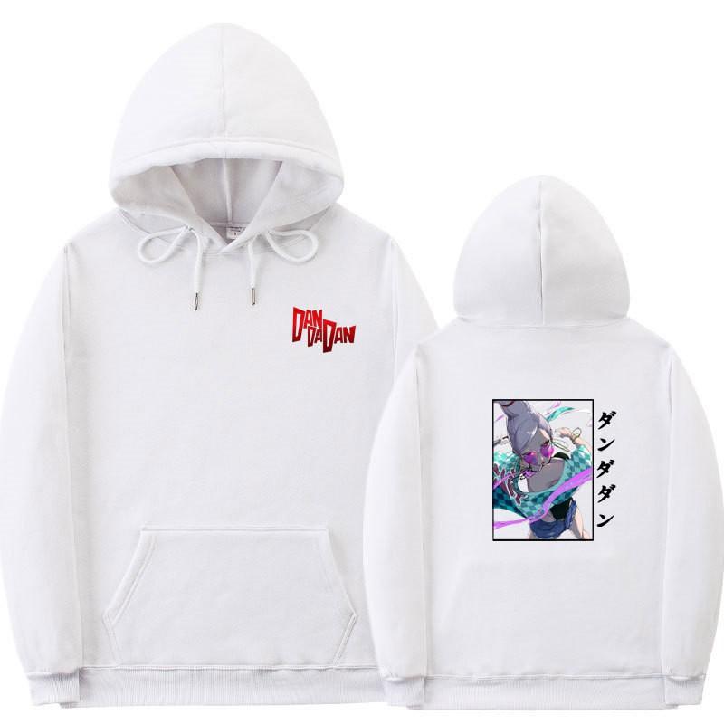 Unisex Anime-Inspired Hooded Sweatshirt With Ribbed Hem Loose Fit 81-90% Cotton 400g Weight Wear