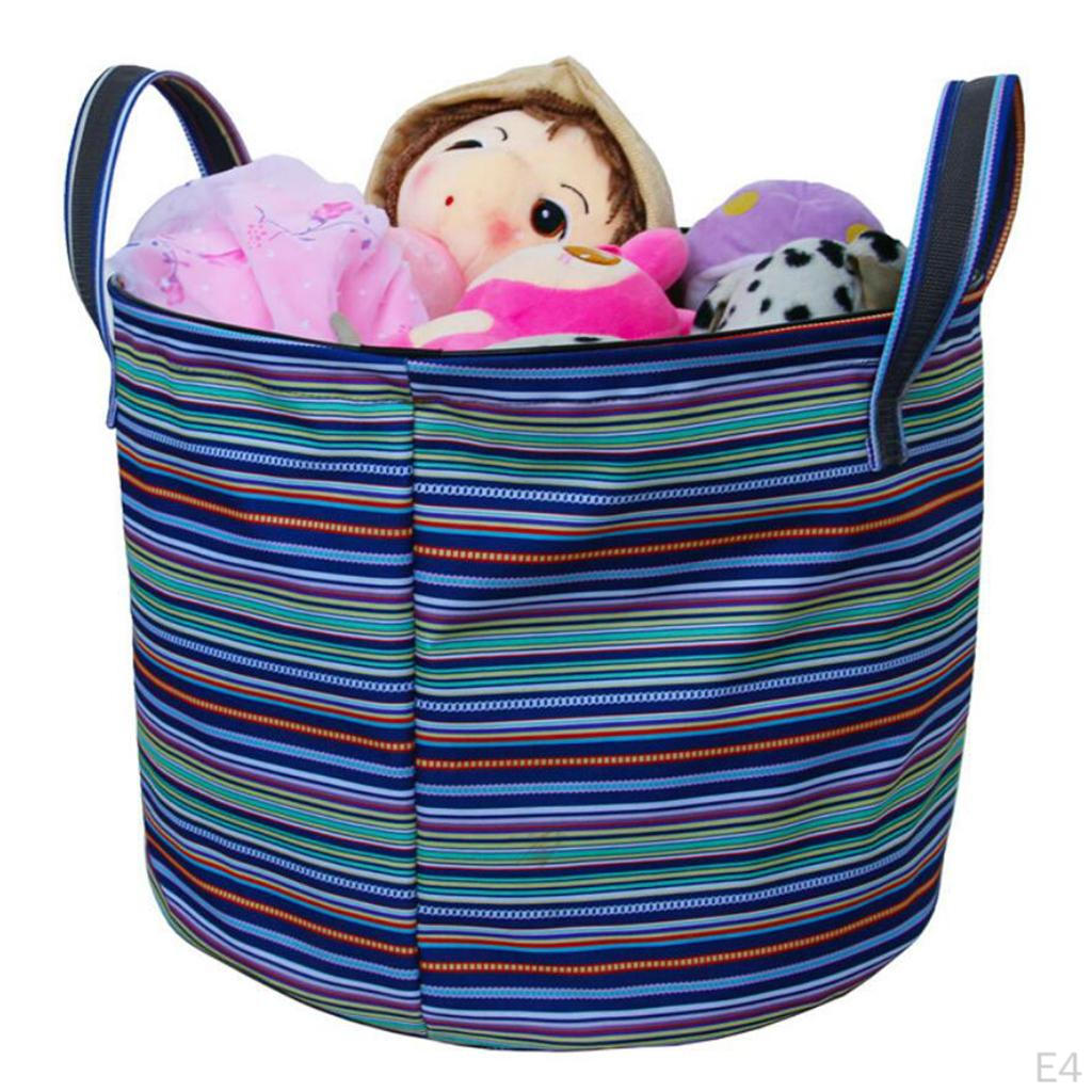 17'' Collapsible Colorful Laundry Basket Hamper Clothes Bag Bin For Camp Outdoor