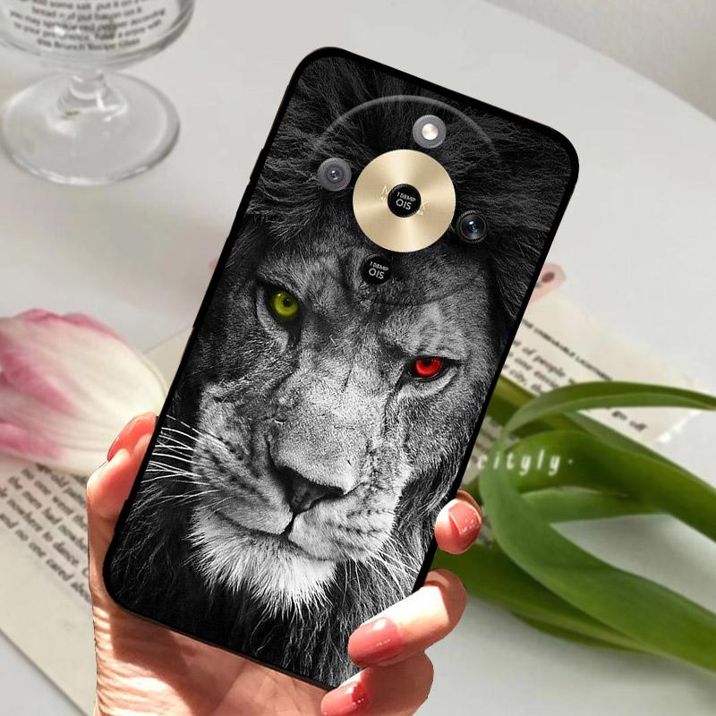 For Honor X9D Phone Case MTN-NX1 Cool Wolf Lion Silicone Back Cover For Honor Magic 8 Lite X 70 HonorX70 HonorX9d Soft TPU Funda