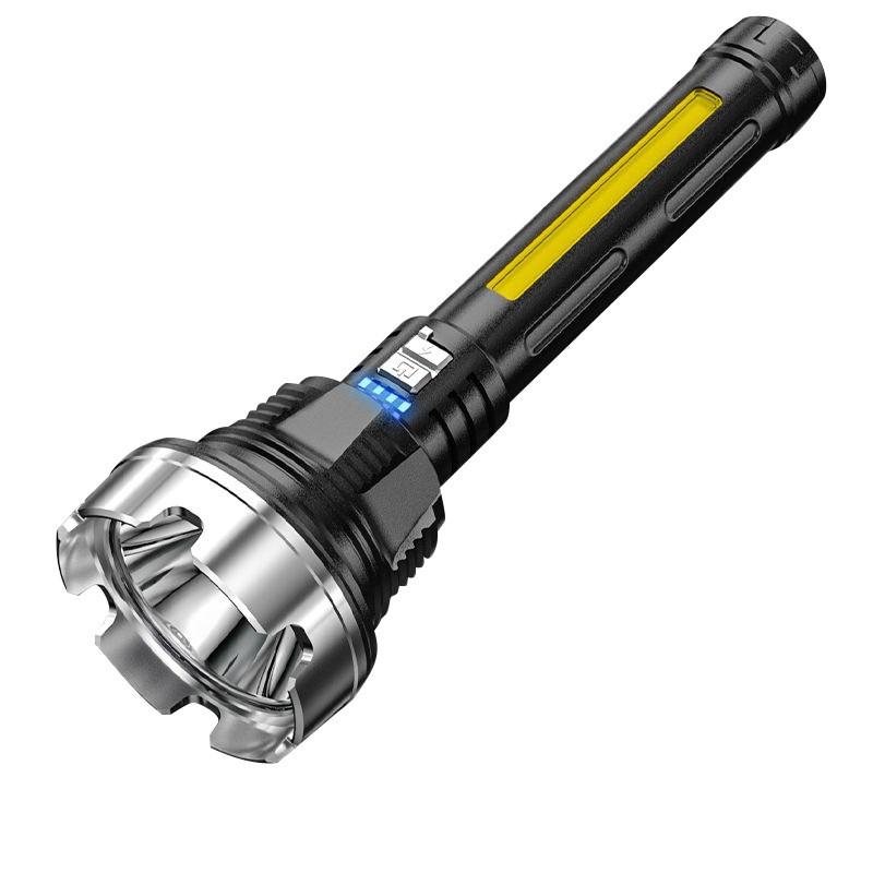 LED wiederaufladbare Taschenlampe COB-Arbeitslicht für Outdoor-Camping, Angeln, Jagen, Klettern, Abenteuer-Notfall