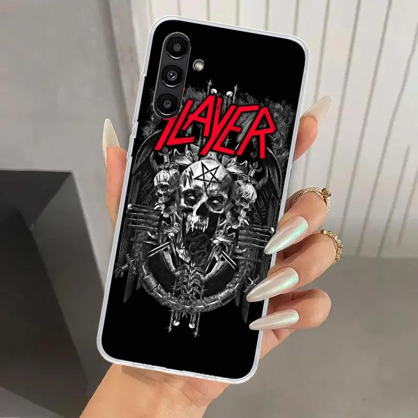 Slayer Heavy Metal Rock Band Phone Case for Samsung Galaxy A17 A16 A37 A26 A36 A57 A56 A15 A25 A35 A55 A14 A24 A34 A54 A13 A23 A