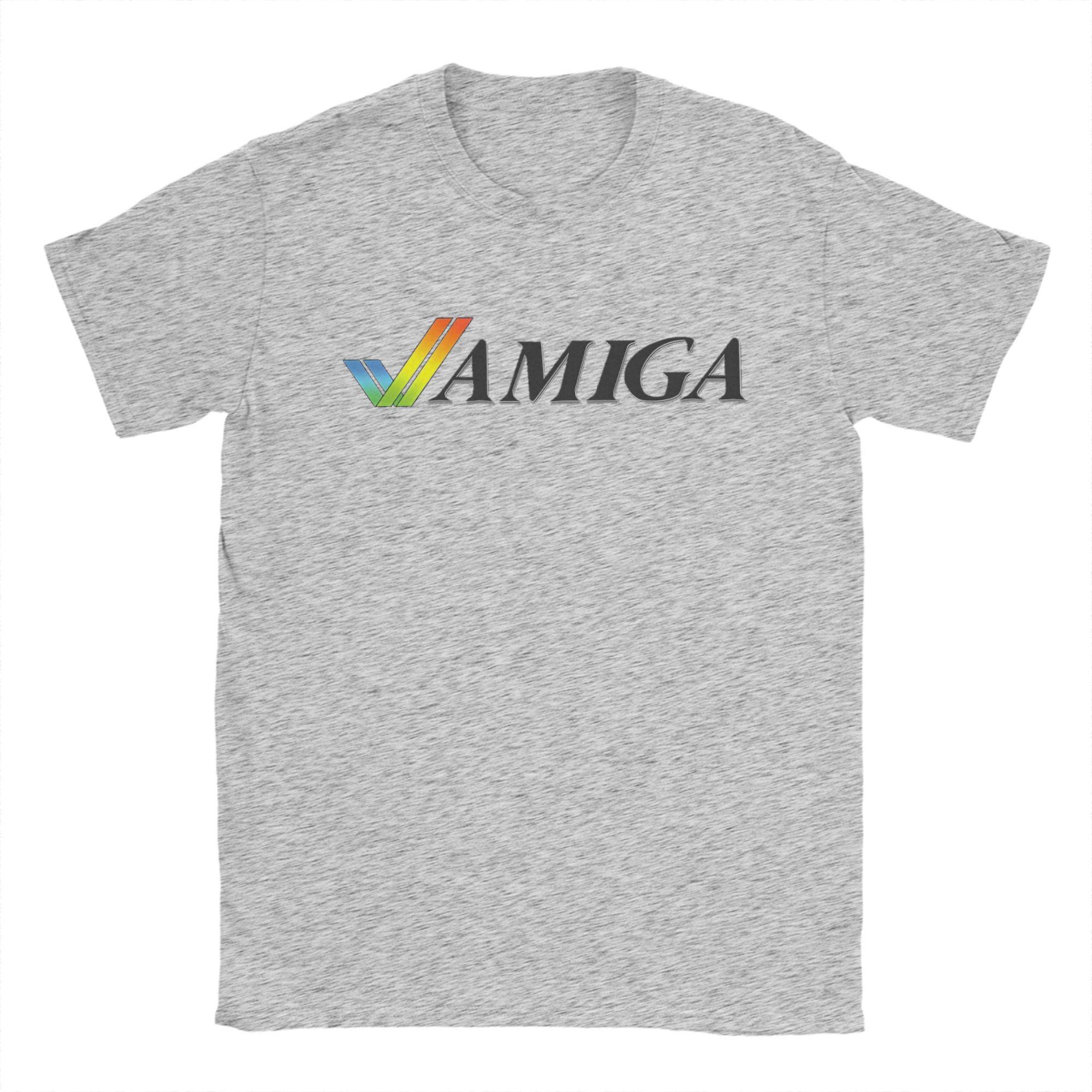 

Amiga Retro Computing T Shirt for Men Women Pure Cotton Vintage T-Shirts Round Neck Tees Short Sleeve Clothing Adult XL