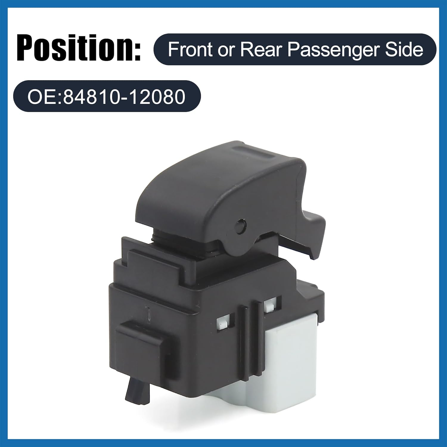 Front Rear Passenger Side Power Window Switch No.8481012080 with Tool Window Control Switch for Toyota 4Runner 1997