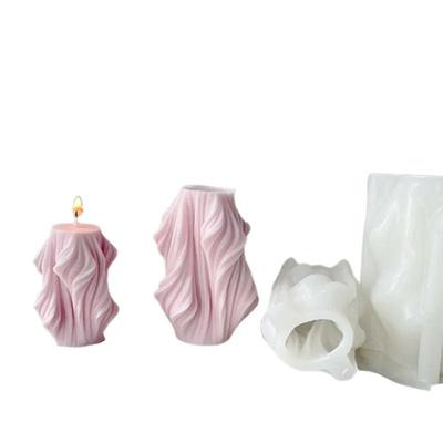 Özet Yaratıcı Moda Geometrik Ağaç Kökü Silikon Mum Kalıbı Dalga Dönen Aromaterapi Sabun Alçı Süs Kalıbı Hediyeler