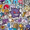 96 pieces of cute anime Pokmon stickers, cartoon sticker decorations, DIY laptop decals, reward gifts, student toys party gifts