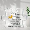 2D Flat, "To My Son" Acrylic Desk Decor Plaque, Floral Design & Butterflies Suitable for Wall Decoration, Porch, Room, Villa, Accents Home, Hallway, o