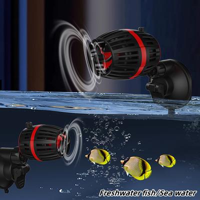 110V-240V bomba de olas para acuario soplador inferior ultra silencioso pequeño de frecuencia variable bomba de circulación soplador de heces bomba de flujo para acuario marino