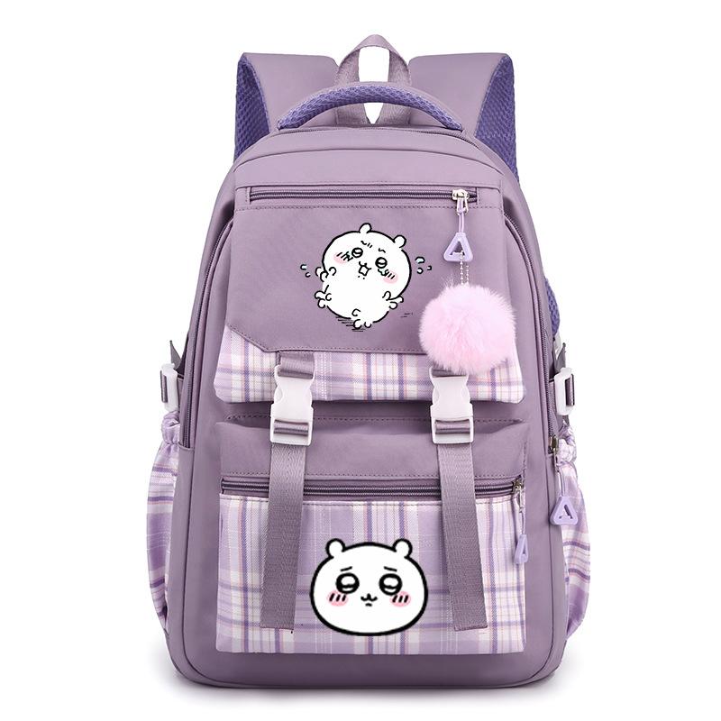 Jiikawa Wow School Bag New Chiikawa Girls Backpack for Primary and Secondary School Students Cute College Style Backpack
