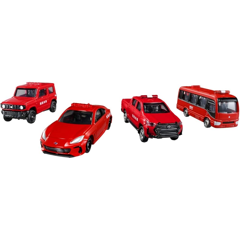 Takara Tomy Tomica World Fire Truck Vehicle Set with Accessories and Play Features
