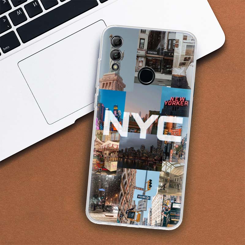 NYC New York City Cover Phone Case For Huawei Y5 Y6 Y7 Y9S P Smart Z 2021 2019 Honor 10 Lite 9 20 9X 8S 8X 8A Pro 20i Coque