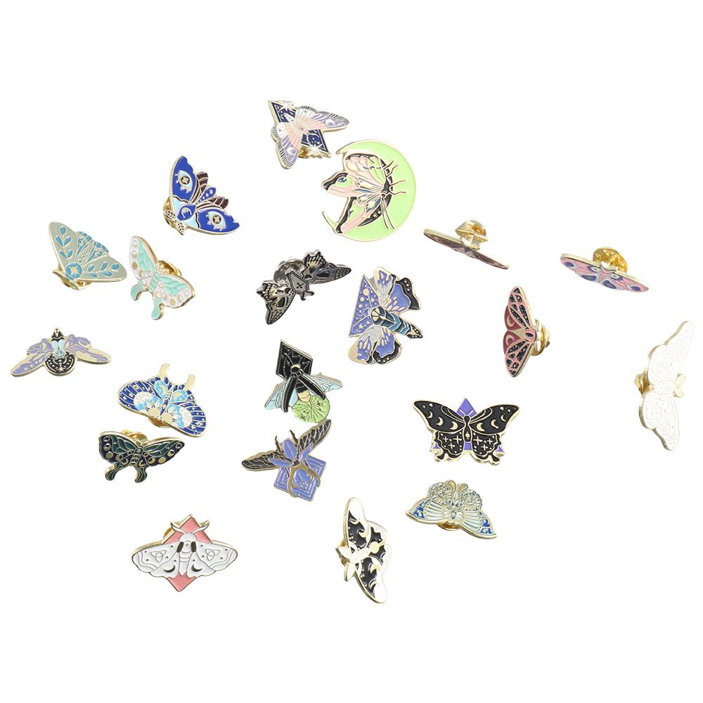 

Эмалевые булавки ужасов, булавки для рюкзаков, эмалевые броши, эмалированные булавки в виде бабочки, набор эмалевых булавок