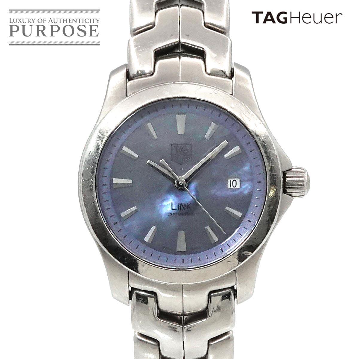 

[Battery replaced] TAG Heuer Link WJF1311 Women s Watch Blue Shell Quartz Watch Link [Used]