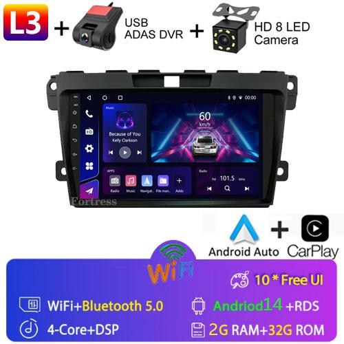 Android OS for Mazda CX-7 CX7 2008 - 2015 GPS Navigation 9 inch Car Radio Video Multimedia Player CarPlay 4G BT DSP Stereo