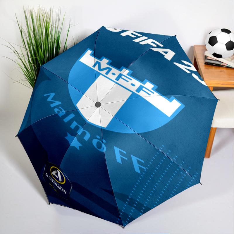 Malmo Ff Crest Design Umbrella - Automatic Open/Close, Compact 8-Rib Lightweight Umbrella Essential for outdoorPicnic Accessory Fan Gifts