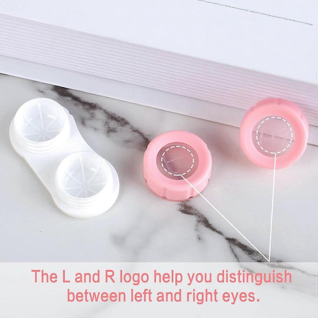 Haisheng 4Pcs AcserGery Gift Portable Contact Lens Case Contact Lens Kit Contact