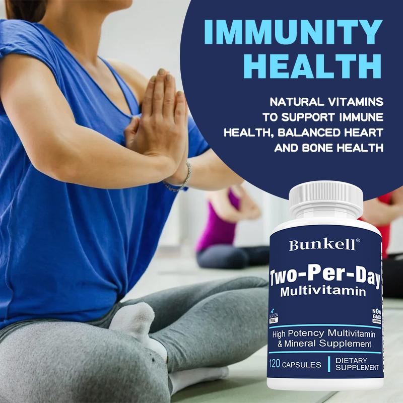 High Potency Multivitamin Mineral Dietary Supplement, 120 Capsules Per Bottle
