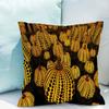 Yayoi Kusama Pumpkin Pillowcase for Living Room Double-sided Printing Cushion Cover 40x40cm Throw Pillow Covers Decorative Sofa