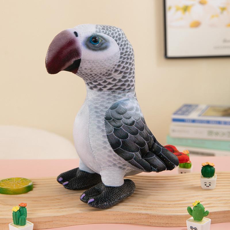 Adorable Plush Parrot Doll Realistic Animal Toy For Kids Boys And Girls Gifts