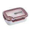 Microwave-safe Plastic Minimalist Healthy Food Storage Container Sealed Multi-compartment 1300ml Portable Work Lunch Box