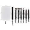 6 Convenient Mini Travel Makeup Brush Set Removable Replacement Brush Head, Nose Shadow Brush Concealer Brush Eyeshadow Brush
