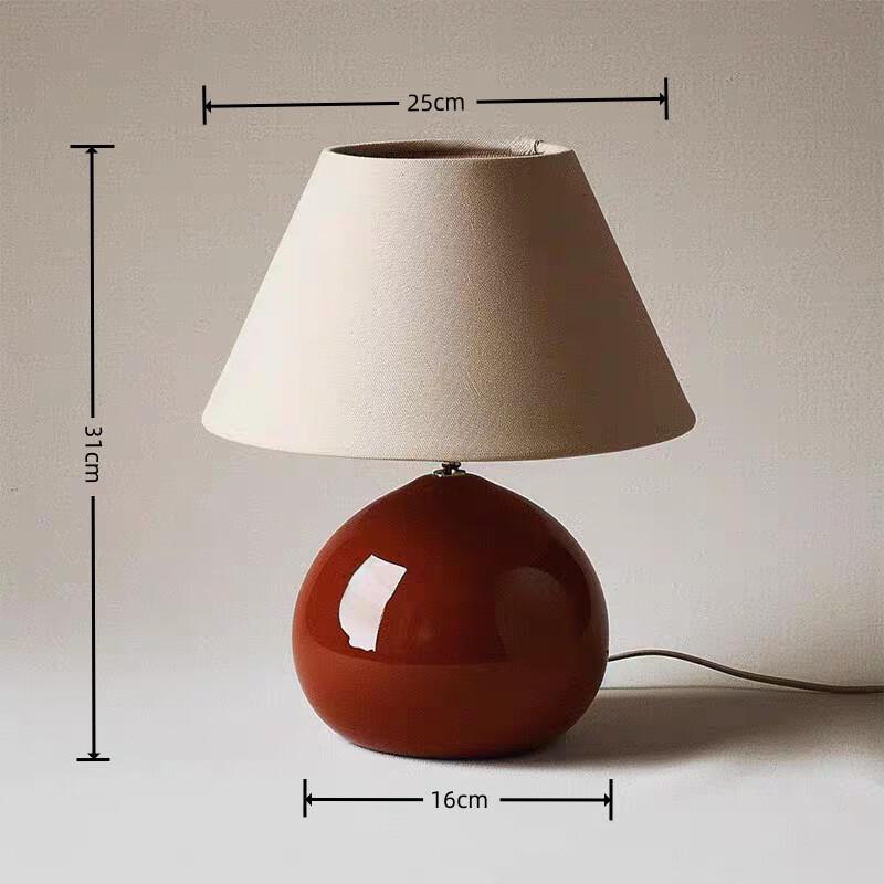 UOSU Cute Chestnut Ceramic Desk Lamp