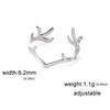 Skyrim Deer Antler Finger Ring Stainless Steel Gold Color Supernatural Amulet Hunter Fashion Gift For Man Woman Jewelry