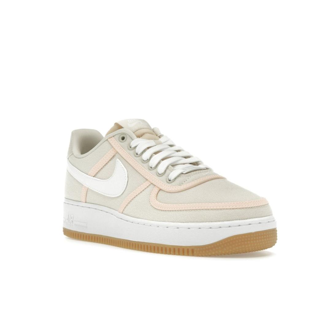 Nike Air Force 1 07 Low Premium Light Cream Gum Unisex Sneakers White Crimson-Tint CI9349-200