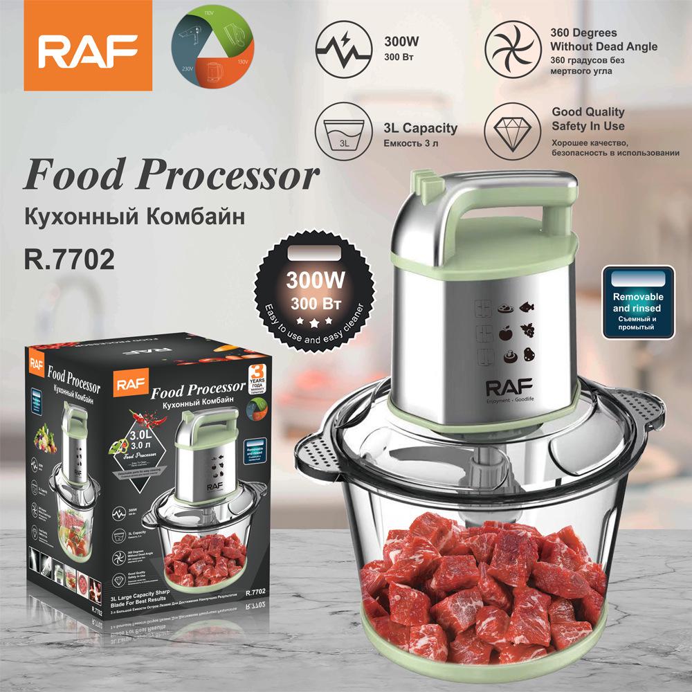 RAF Multi-Functional Electric Meat Grinder & Food Processor with Glass Jar