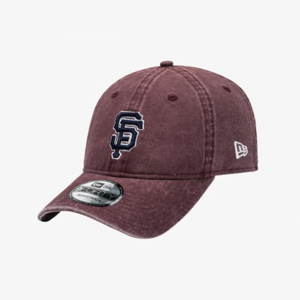New Era Unstructured Ballcap Burgundy San Francisco Giants Pigment Washing DARK RED/OSFM