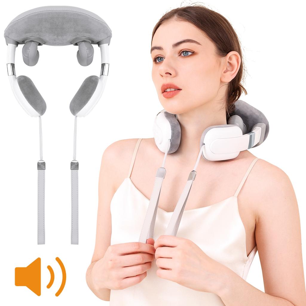 Neck Massager with Heat Neck Shoulder Massager 4D Kneading Multiple Modes Rechargeable Neck Massager with Heat Shoulder Massager