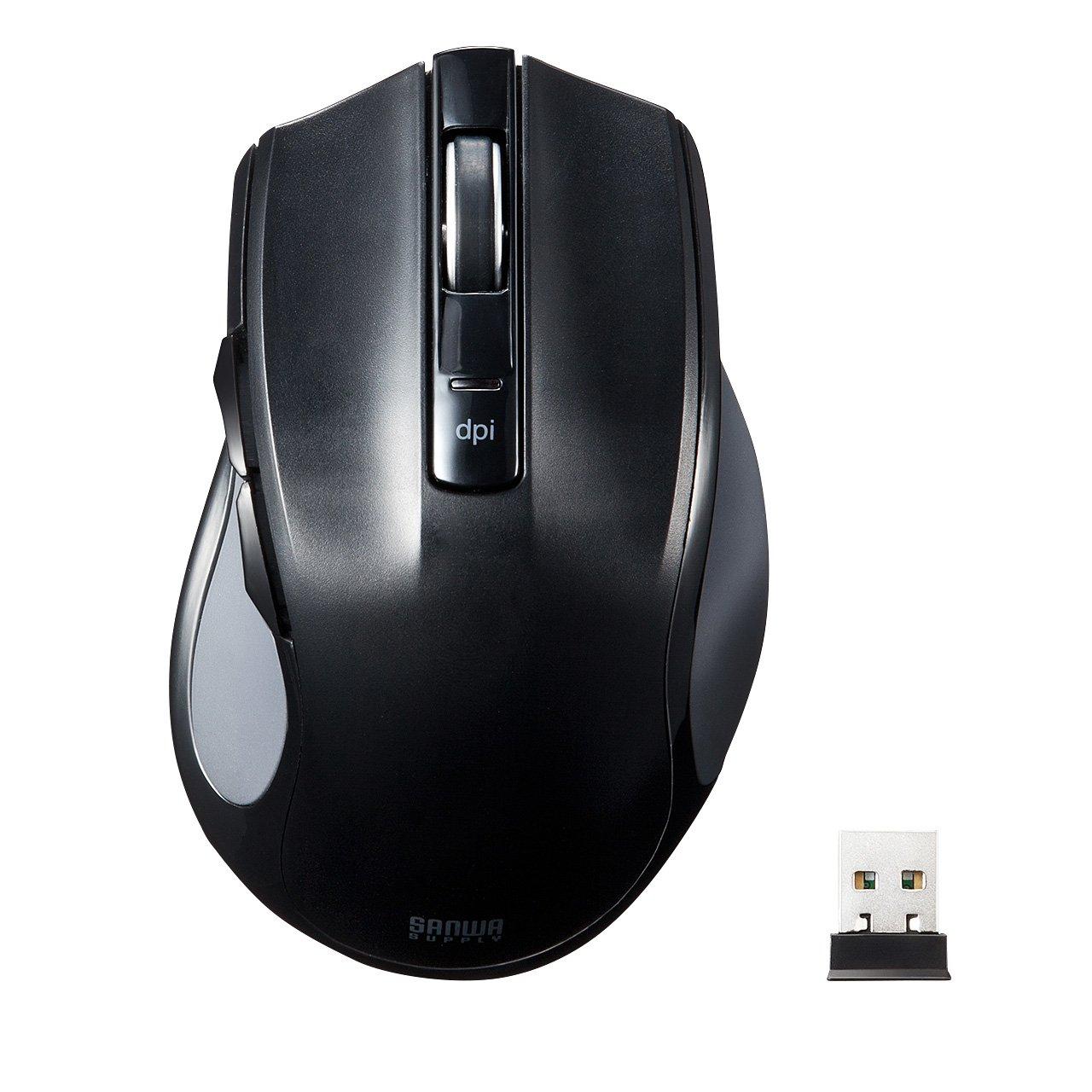

Sanwa Supply Wireless Blue LED Mouse (Black) MA-WBL38BK чорний